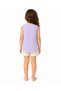 Girls' Tank Top T-Shirt Enjoy Printed Bag Pocket Sleeveless Lilac Color - 3