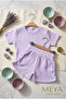 Girl's Shorts Set with Drawstring - 2
