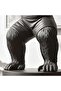 Titanus Polyresin Kingkong Exercising Decor Sculpture 58x31x62.5cm - Black - 3