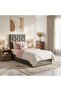 DIANA SINGLE BED VELVET GREY 90X200 CM