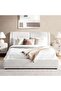 Pourera King Bed With Hydraulic 180x200 Cm - Grey - 5