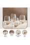 Oriana Gold Speckled 4-piece Tumbler Glass Set 520ml -clear & Gold - 5