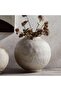 Jonie Stoneware Vase With Gold Finish 35.7x35.7x33.7cm - Beige