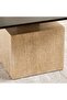 Alvera Coffee Table Travertine - Black & Beige - 4