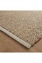 Nagumi Handwoven Jute & Cotton Dhurrie 120x180cm - Natural - 2