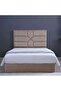 ELLIANA TWIN BED VELVET BEIGE 140X200 CM - 3