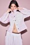 100% Cotton Regular Fit Shirt Collar Gabardine Pink Jacket H5733Ax26Sm - 4