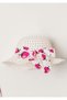 Sweet Strawberry Print Baby Girl Dress with Hat and Bow - 4