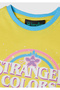 Girl's Yellow 100% Cotton Stranger Things Pre-Printed Short Sleeve T-Shirt - 3