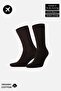 Unisex Organic Cotton Flight and Pilot Socks with Special Firming Technology Brown
