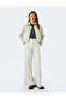Capped Pocket Detailed Buttoned Faux Suede Crop Women's Jacket - 2