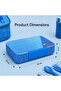 4/6 Compartments Bento Glitter Lunch Box - Blue - 8