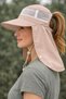 Sun Protection Women's Sun Hat with Wide Brim and Neck Protector, Summer Mesh, Unisex