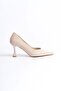 Women's Beige Satin Stiletto Tr08Ms27E - 4