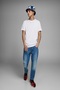 تي شيرت JJEORGANIC BASIC TEE SS O أبيض للرجال بأكمام قصيرة - 4