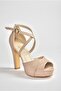 Ten Platform Thick Heeled Women's Evening Dress Shoes M348010209 - 7