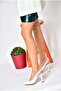 P250149009 White Thick Heeled Women's Shoes - 3