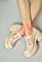 R996946509 Beige Thick Heeled Women's Shoes - 4