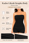Women's Lycra Strapless Body Black - Long and Stretchy Undergarment & Seamless Undershirt 2025