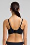 Women's Honeycomb Pattern Ghost Bra Black - 4
