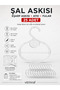 25 Pieces Transparent Plastic Shawl Hanger Scarf Hanger Foulard Scarf Closet Organizer