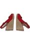 Women's Wedge Heeled Comfortable Summer Linen Sandals - 3