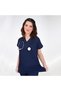 Unisex Women Men Navy Blue Color Soft Lycra Suit Nurse Doctor Hospital Uniform - 9