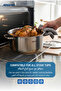 9-Piece Stainless Steel Cookware Set with Satin-Finish Stainless Steel Lids | Induction & Oven Safe | Dishwasher Safe - 6