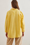 Women's Yellow Hidden Placket Poplin Shirt Gml- 19000867 - 6