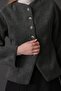 Pens Detailed Short Jacket Anthracite - 6