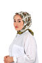 وشاح حريري بنمط هاتاي كاكي - 2