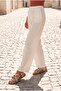 Women's Genuine Leather Ankle Strap Flip-Flop Sandals with Stones, Montera Beige Suede - 6
