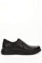 Black Heel Genuine Leather Round Toe Rubber Sole Casual Men's Shoes 10112