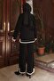Slit Detailed Knitwear Set Black 6152 - 4