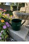 Vintage Metal Watering Can, Wrought Iron Watering Pot, Decorative Plant Flower Watering Can Dark Green 1 Lt - 3