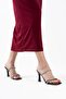 Black Stone Thin Strap Women's Heeled Slippers By20My01A - 5