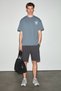 Xaviel Men's 100% Organic Cotton Printed Detailed Regular Fit Round Neck Smoked T-Shirt - 2