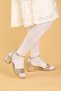 Heidi Cracked Daily Girl's 3 cm Heeled Sandals Evening Dress Shoes - 3
