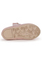 Cerry Vakko Velcro Girl's Stone Ballerina Shoes - 5