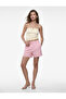 X Melis Ağazat - Viscose Fabric Pocketed Mini Shorts with Pleated Detail