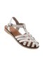 Zri̇n-205-02 Premium White Orthopedic Genuine Leather Women's Sandals - 3