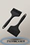 Wide Black 2-Piece Silicone Brush Set-Easy to Clean, Non-Stick, Ergonomic Handle