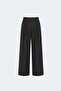 Black Lina Pleated Striped Trousers - 4