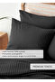 Premium Tencel Double Satin Duvet Cover Set Anthracite (200X220 cm) - 2