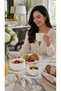 Papatya Series Handmade 4 Piece Single Person Special Ceramic Breakfast Set - 4