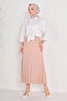 Pleated Skirt Beige - 23035 - 2