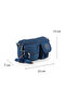 Krinkıl Free Bag Shoulder Chest and Waist Bag Waterproof Fabric Multi-Compartment Functional Navy Blue 146V - 4
