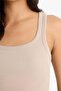 Slim Fit Basic Round Neck Ribbed Undershirt E5539Ax25Sm - 4