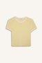 Slim Fit Crew Neck Sportsman Short Sleeve Light Yellow T-Shirt H9760Ax26Hs - 6
