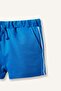 100% Cotton Regular Fit Elastic Lace-Up Waist Blue Shorts Baby Boy H7917A526Hs - 2